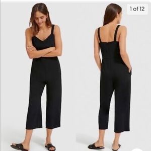Everlane Japanese GoWeave Slip Jumpsuit Black